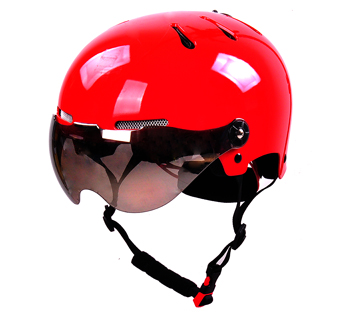 ski helmet with visor