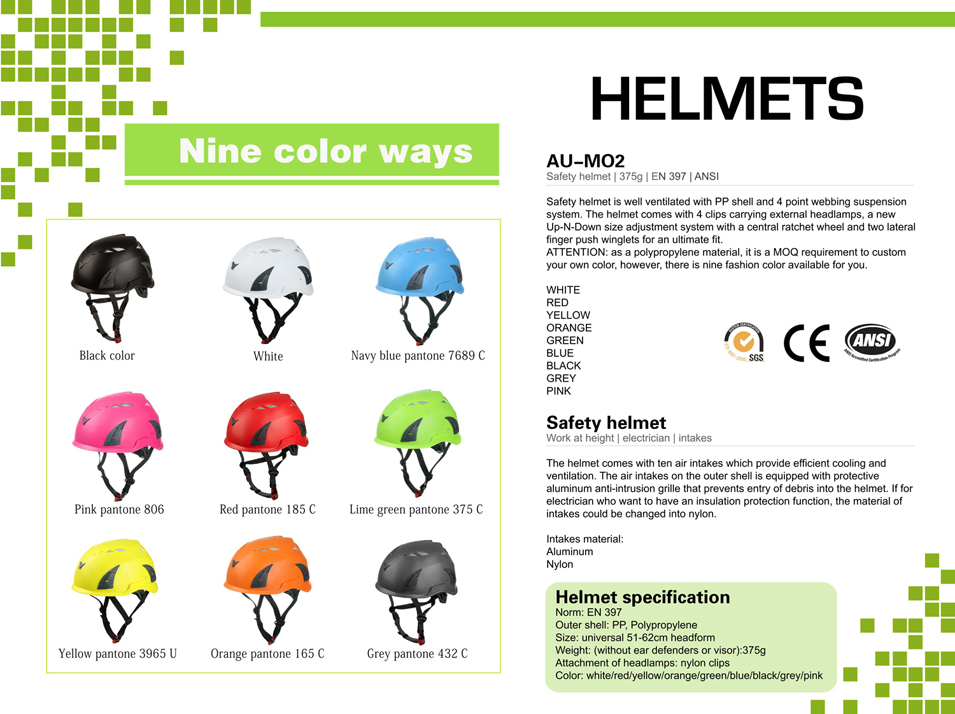 Oil workers helmet