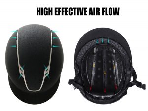 elegant equestrian helmet