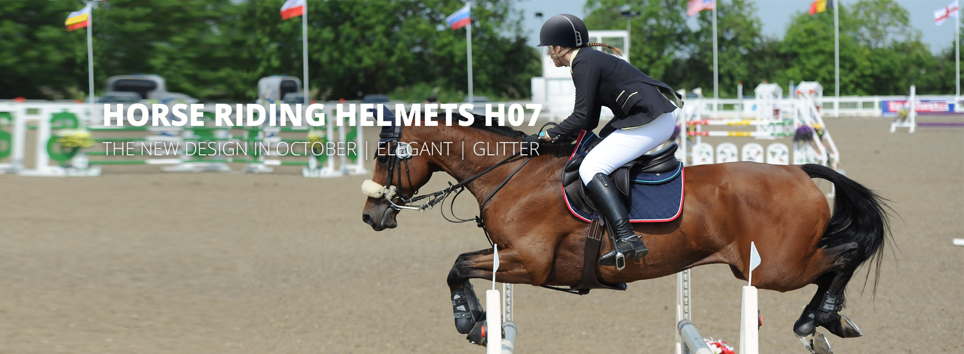 horse riding helmets h07 banner