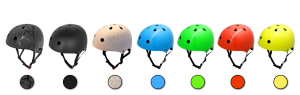 skate cycle helmet-color